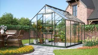 Vitavia Gewächshaus "Merkur 8300", smaragd grün, 8,3 m²,3 mm ESG
