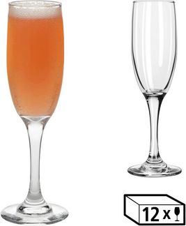 LIBBEY Sektglas Libbey 12er Set -EMBASSY-, 12-tlg, Glas, 177 ml, hochwertig verarbeitet, im modernen Design