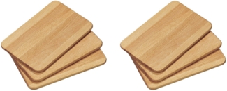 KESPER | 6er Pack | Frühstücksbrett Frühstücksbrettchen Essbrett | Buchenholz FSC-zertifiziert | idealer Begleiter zum Frühstückstisch