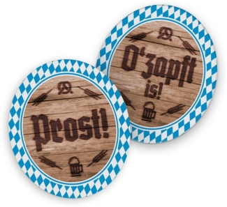 itenga Bierdeckel itenga 40x Bierdeckel Untersetzer "O zapft is! / Prost" Oktoberfest Ba