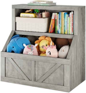 GarveeMore Kinderregal Bücherregal Kinder Spielzeugregal 80x42x81cm