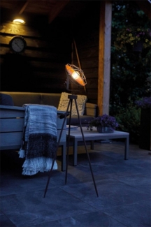 Luxform LED Gartenleuchte Luxform Solar LED Studiolampe Dresden Gartenbeleuchtung 80cm hoch, LED fest integriert