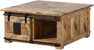 Couchtisch Mango 90x90x45 natur lackiert RAILWAY #1006