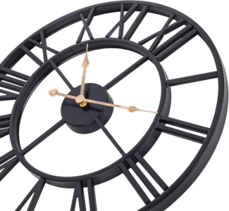 Youyijia Bodenschutzmatte Large Wall Clock in Vintage Style Wall Clock