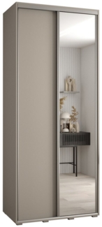 ABIKS MÖBEL Schwebetürenschrank Dakota 3 Schlafzimmerschrank mit Spiegel, Kleiderstange und Regalen