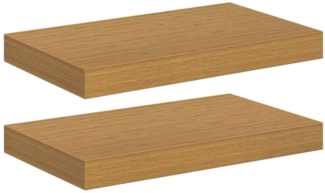 vidaXL Wandregal 2 pcs Beige 40 x 23,5 x 4 cm Holzwerkstoff 42019984