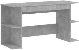 vidaXL Schreibtisch Betongrau 140x50x75 cm Holzwerkstoff 840551
