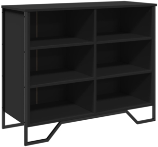 vidaXL Sideboard Schwarz 91x35,5x74,5 cm Holzwerkstoff 848549