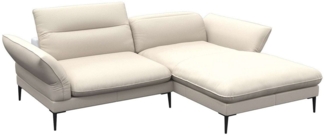 FLEXLUX Ecksofa Salino, Funktionssofa mit Recamiere, Relaxsofa, Ecksofa, Sofa mit Arm- und Kopfteil-Verstellungen, Kaltschaum & Stahl-Wellen