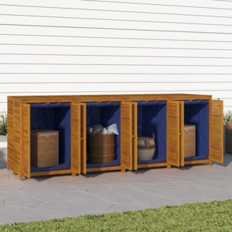 vidaXL Gartenbox 280x87x104 cm Massivholz Akazie 3155244