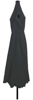 vidaXL Gartenparasol Anthrazit und Schwarz 395 x 395 x 245 cm 42003646