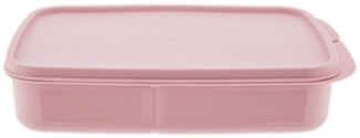 Michelino Vorratsdose mit Trennwand Brotdose – 1100 ml Frischhaltedose rechteckig Rosa