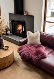 Lammfell Premium Neuseeland Flieder Größe: 90-100