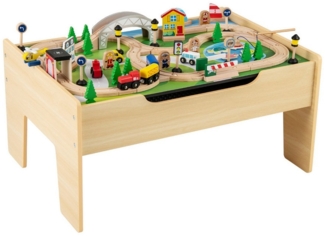 COSTWAY Kindertisch (Set, 78-St), 5 in 1 multifunktionaler Spieltisch, ab 3 Jahren