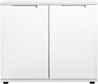 Kommode self Nelli 7 , Holzwerkstoff , Weiß , 90 x 74 x 40 cm