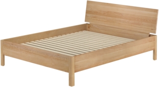Metallfreies Doppelbett aus Buchenholz 160x200 mit wählbaren Zubehör V-60.93-16Rollrost inkl.