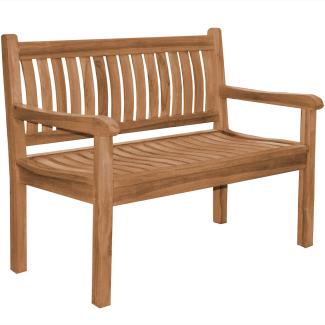Gartenbank Arezzo Teak Massivholz - Breite: XXL extra stark 180 cm
