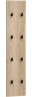 Schildmeyer Hakenpaneel Emmik 159441, weiß Eiche Dekor, 24,5 x 2,6 x 109 cm