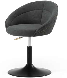 Hocker Goldamo Anthrazit 45 x 79 cm drehbar 360 Grad Vicco