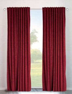 my home Vorhang Velvet uni (2 St), Multifunktionsband, blickdicht, Blickdichter Samt, 2-er Set, edel, Gardine, multifunktional