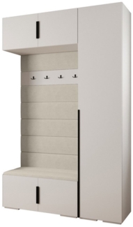 ABIKS MÖBEL Kompaktgarderobe INOVA 1 SATZ 19 Möbelset, Garderobe mit Kleiderstange und Regalen