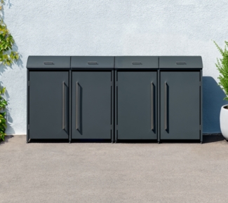 Westmann Metall Mülltonnenbox Moderna 4 | 4x240 L