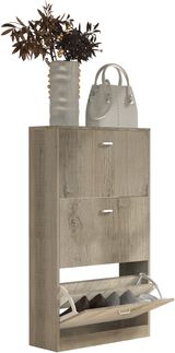 VCM Schuhschrank Sipos 920454 Honig-Eiche H. 105 x B. 59 x T. 22 cm