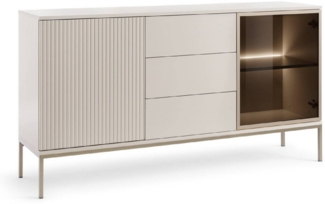 yourhouse24 Kommode Sento KSZ154 mit LED-Beleuchtung, Kaschmir Untergestell aus Metall