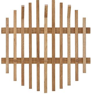 Garderobenpaneel >BANTRY< in holzfarben - 58x60x11x60 (BxHxTxD)