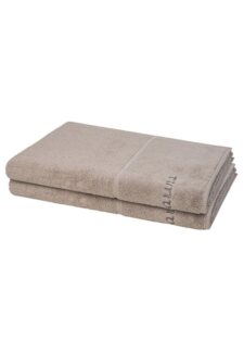 Möve for frottana Pearl 2 tlg. Frottier-Set - 2 X Saunatuch (80 X 200cm) - 500 g/m² - Cashmere