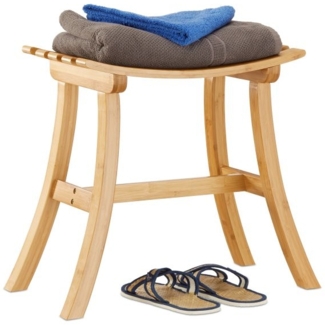 Geschwungener Hocker aus Bambus 10022339