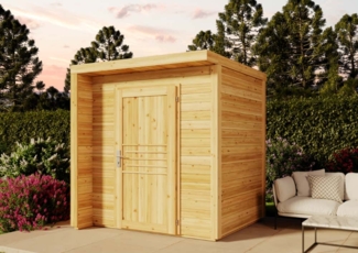 Alpholz Gartenhaus Bratek 19 Gerätehaus aus Holz Geräteschrank mit 19 mm Wandstärke Gartenhaus mit Montagematerial