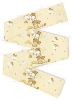 Amilian Bettnestchen Bettumrandung 420x30 cm für Babybett 140x70 cm geeignet (rundherum), (Nestchen, Kantenschutz), Bettausstattung