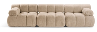 Micadoni Modulares Sofa Bellis 3-Sitzer Boucle Sand