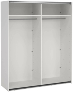 Dmora Großer Mehrzweckschrank Hagupit, Multifunktionale Möbel, Schuhschrank, Besenschrank, 179x62 h220 cm, Weiß