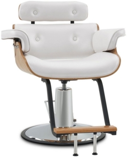Barberpub Stuhl Barberpub Friseurstuhl Friseursessel Retro Kunstleder 8261, Höhenverstellbar für Herren Damen