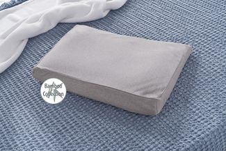 Theraline Bezug für Kinderkopfkissen Melange mittelgrau