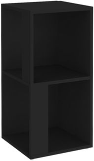 vidaXL Eckregal Schwarz 33x33x67 cm Holzwerkstoff 809018