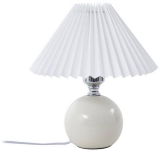 Lindby Tischleuchte Kerimi, Keramik Weiß IP20, 1x15 W LED