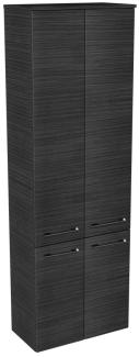 Lanzet Hochschrank 60 cm, Schwarz