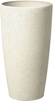 Blumentopf hellbeige rund 31 x 31 x 58 cm ABDERA