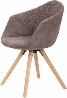 Stuhl Chadwick 110 2er-Set Grau / Braun