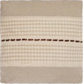 Kissen Plaid Esther Polyester&leinen Beige