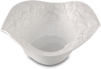 Goebel / Floralie,Schale,weiß,22,0 x 22,0 x 8,5 cm / Biskuit-Porzellan / 22,0 x 22,0 x 8,5 cm