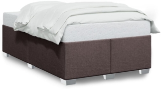 vidaXL Bettgestell ohne Matratze Dunkelbraun 120x200 cm Stoff 3284467