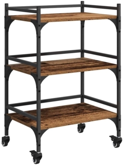 vidaXL Küchentrolley Altholz 50 x 35 x 75,5 cm Holzwerkstoff 883015