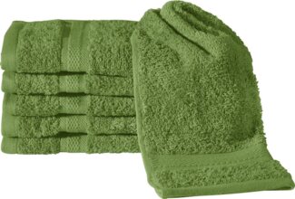REDBEST Gästehandtuch Gästetuch "Chicago" 6er-Pack, Frottier, Walk-Frottier Uni