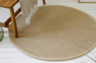 OTTO home Teppich Liora, rund, Höhe: 5 mm, Flachgewebe, Jute in Sisal Optik, Esszimmer, Flur, uni farben