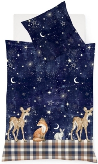 fleuresse Bettwäsche Aspen 4370, Feinbiber, 2 teilig, Feinbiber, Baumwolle, in Gr. 135x200, 155x220, 200x200cm