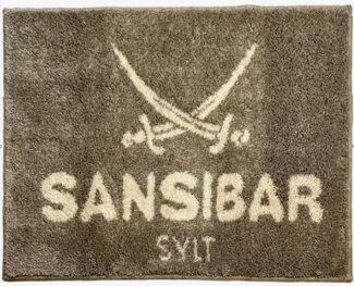 Sansibar Sylt Badematte Badematte »Sansibar, Höhe 20 mm, mit Sansibar Logo Schriftzug, rutschhemmend beschichtet, fußbodenheizungsgeeignet, strapazierfähig, schnell trocknend, Polyacryl, rechteckig, 55x65 cm, 60x100 cm, 70x120 cm